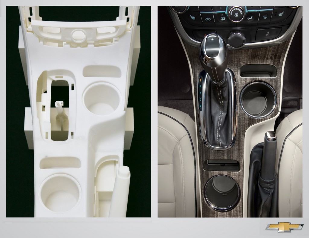 Rapid prototyping processes that literally grow parts out of powder or liquid resin at a fraction of the cost associated with building tools to make test parts were used to help speed the refreshed 2014 Malibu into production.