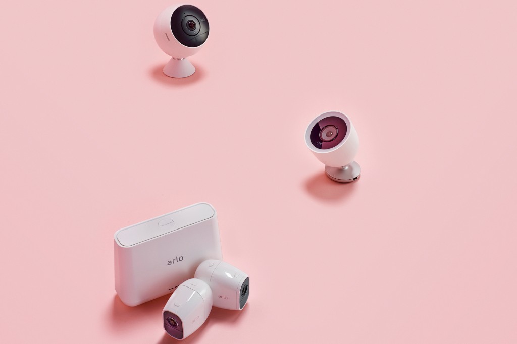 Arlo, Nest, and Logitech security cameras