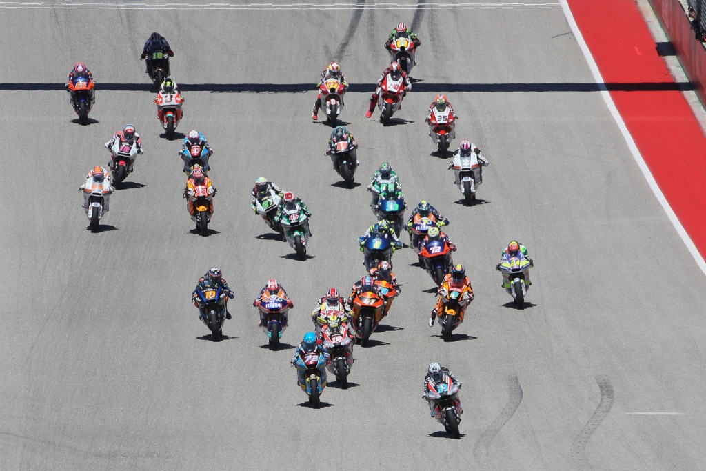 Start, Moto2 race, Grand Prix of the Americas 2019.