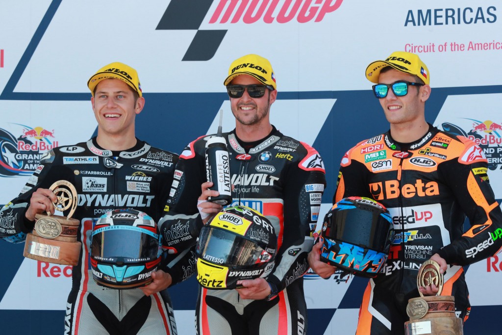 Scrotter, Luthi, Navarro, Moto2 race, Grand Prix Of The Americas 2019