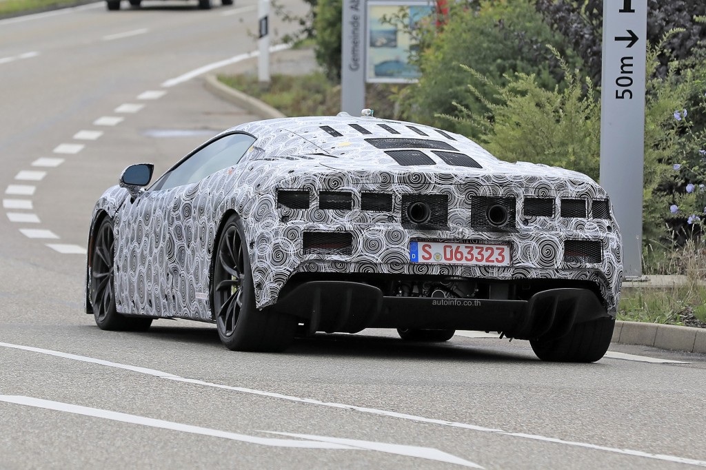Spy shot of secretly tested future car