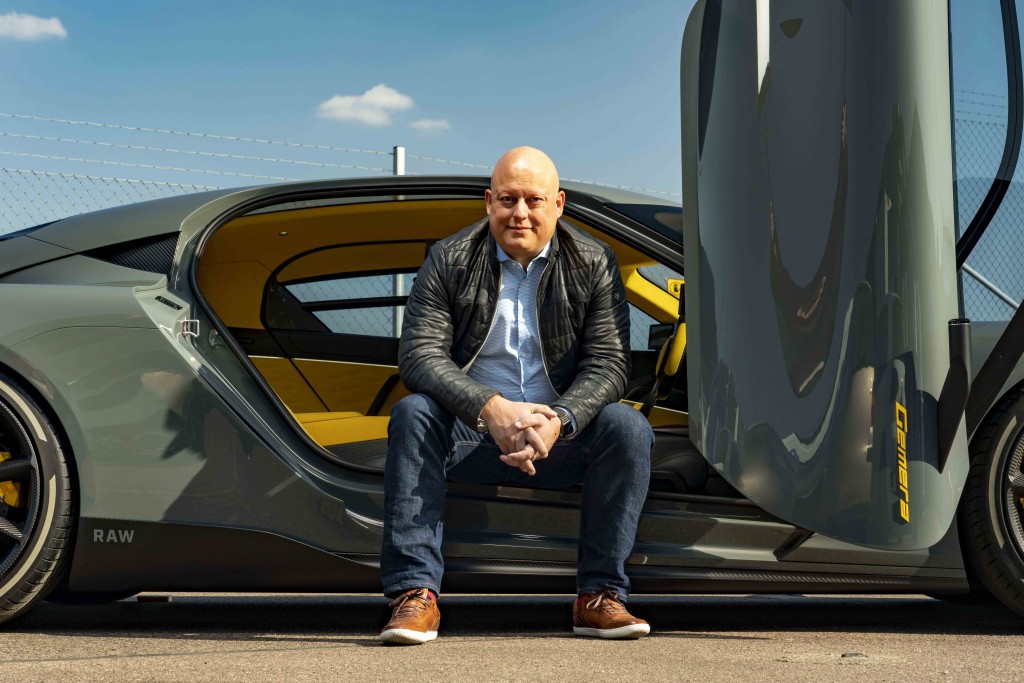 Christian von Koenigsegg with Gemera