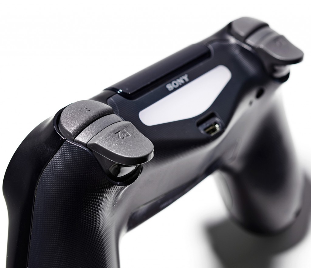 Detail of a Sony DualShock 4 wireless controller, taken on February 14, 2020. (Photo by Neil Godwin/T3 Magazine)