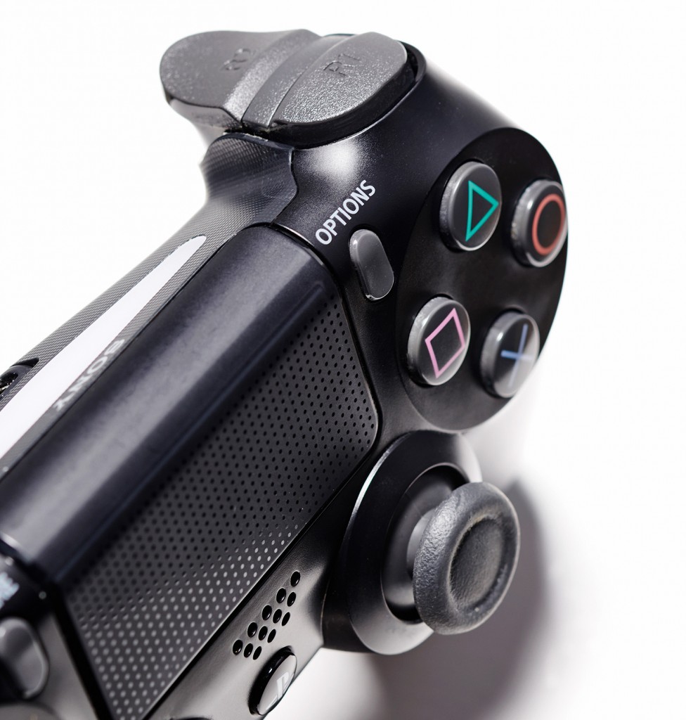 Detail of a Sony DualShock 4 wireless controller, taken on February 14, 2020. (Photo by Neil Godwin/T3 Magazine)