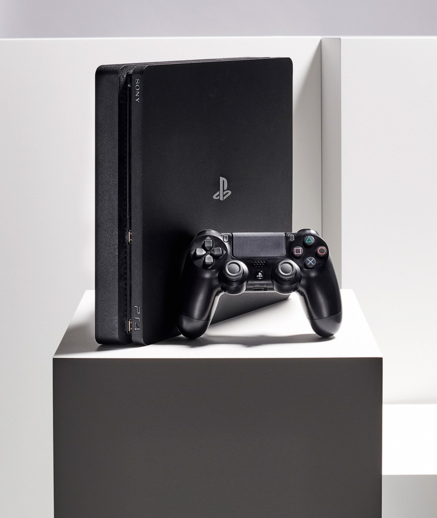 A Sony PlayStation 4 video game console and DualShock 4 wireless controller, taken on February 14, 2020. (Photo by Neil Godwin/T3 Magazine)