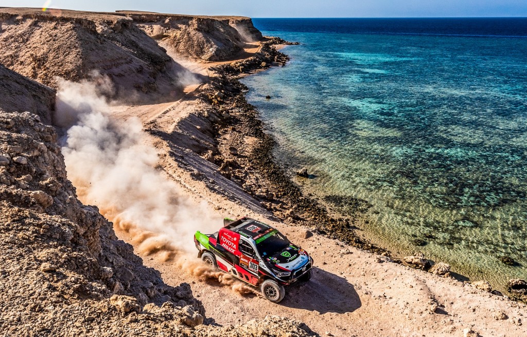 Dakar 2021, 303 Yazeed Al-Rajhi / Dirk Von Zitzewitz Overdrive Toyota during the Dakar 2021- 12/01/2021 ETAPE 9 - PHOTO : BFGoodrich