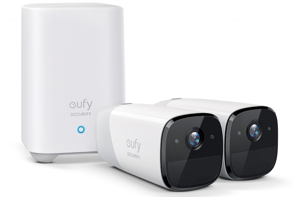 eufyCam 2 Pro bundle, 2 cameras and 1 base.