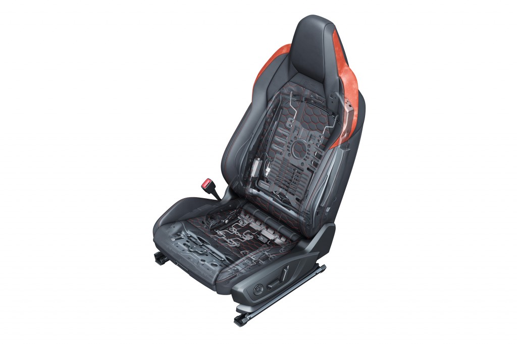 Electrically adjustable sport seat